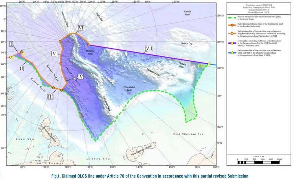PARTIAL REVISED SUBMISSION OF THE RUSSIAN FEDERATION TO THE COMMISSION ON THE LIMITS OF THE CONTINENTAL SHELF MAP IN RESPECT OF THE CONTINENTAL SHELF OF THE RUSSIAN FEDERATION IN THE ARCTIC OCEAN